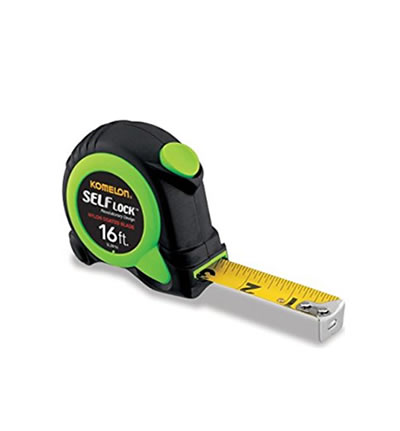 Measure Tape 16ft NYLON Coat KOMELON Stainless Steel