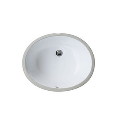 Ceramic WHITE Oval Sink 17"x14"x8" Depth
