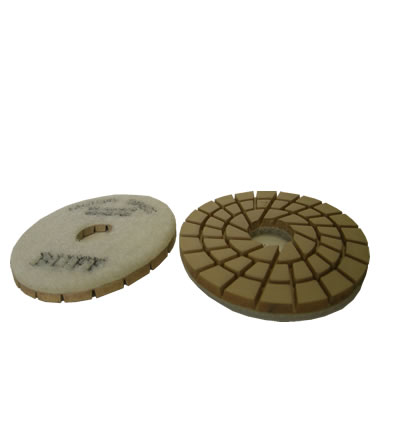 Spiral 3"/BWHITE WET Polishing Pad CYCLONE