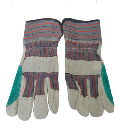 [H3581QGA] Gloves SPLIT LEATHER Double Palm