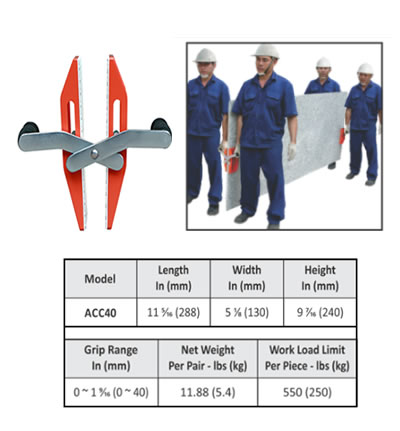 [ACC40-W] Carry Clamp WHITE Rubber (Set of 2) AARDWOLF