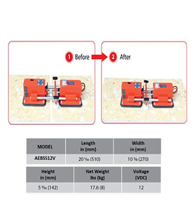 [AEBSS12V-W] SEAM Setter EZ-PRO with Makita Battery and Charger White Rubber ABACO